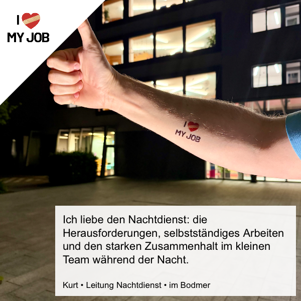 Kurt erklärt, warum der Nachtdienst für ihn besonders ist.